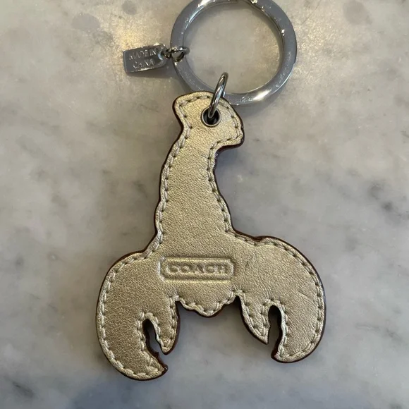 Coach Gold Lobster Bag Charm - Picture 2 of 3